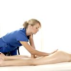 Second pic of Lesbian Action During Massage - Jelena Jensen - EPORNER