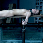 Fourth pic of SexPreviews - Kate Kennedy petite blonde is bound in clear water tank her naked body exposed