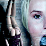 First pic of SexPreviews - Layla Love hot blonde in tan stockings is tightly bound in rope her pussy exposed toyed