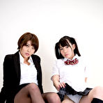 Second pic of Mai Miori And Yui Kasugano Footjob