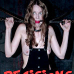 First pic of SexPreviews - Lynx petite natural tits brunette is stripped and bound in chains her naked body toyed