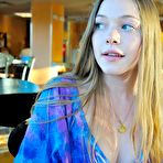 First pic of Naughty blonde Aurielle Summers plays with a hula hool and gradually strips