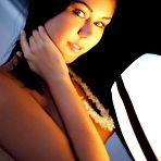 Third pic of Puffy-nippled brunette Macy B is a teen hottie and she is exposing it all for us in stockings