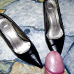 Second pic of Cum on my wifes black shoes - 12 Pics | xHamster