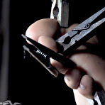 Third pic of SexPreviews - Apricot Pitts busty submissive is dungeon bound in rope toyed and gagged drooling