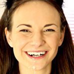 Fourth pic of Sexy brunette Quincy is a naughty little slut