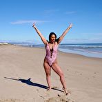 Second pic of BikiniFanatics - British Chav loves showing off her big ass in a thong one piece