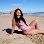 Third pic of BikiniFanatics - British Chav loves showing off her big ass in a thong one piece