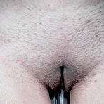 Second pic of SexPreviews - Victoria Voxxx curly brunette is bound in metal her pussy toyed to orgasms