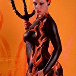 First pic of Halloween Vampire Zombie Devil Body Paint she gets crazy ..