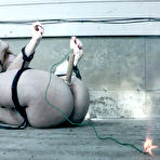 Fourth pic of SexPreviews - Summer Hart busty redhead is bound tightly in black rope her ass and pussy toyed