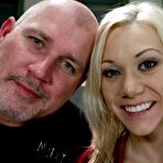 Fourth pic of Tied nurse Samantha Sin takes Mark Davis cock deep in her throat and ass