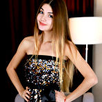 First pic of Georgia Takes off her Shiny Dress