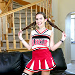 First pic of Bailey Base naughty cheerleader reaches multiple orgasms on a big hard cock