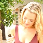 First pic of Very horny softcore with sassy Jodie Gasson in stockings that pulls her big boobs out