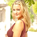 Second pic of Very horny softcore with sassy Jodie Gasson in stockings that pulls her big boobs out