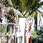 Fourth pic of Natalie K Outdoor public flashing behind busy road