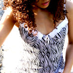 Fourth pic of Candiee Pop in mini dress and panties flashes her buttocks and latin pussy in public