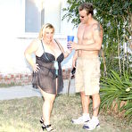 First pic of Curious slim man bangs overweight huge breasted brunette Cassie Blanca in many positions