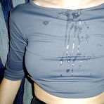 Second pic of CumOnWives - real amateur blowjobs and cumshots! Only MILFs!