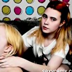 Fourth pic of Two Hairy Teen Sisters Face Fucked Pounded And Facialized Live At - EPORNER
