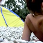 Third pic of Horny Nudist Girl Seduced Her Boyfriend On Beach - EPORNER