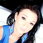 First pic of The lusty Latina teen Mandy Sky plays around with cock that soon fills her mouth with sperm