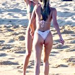 Fourth pic of Josie Canseco Flashing Her Nude Tits At The Beach