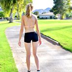 Second pic of Naked Mazzy FTV works out in the local park - FTV Girls Pics