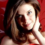 First pic of Red background, passionate nude girl