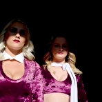 First pic of Eliza Eves and Indica Monroe share the handyman's throbbing tool