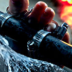 First pic of SexPreviews - London River busty blonde is bound for kinky feet treatment by maledom