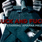 First pic of SexPreviews - Amarna Miller long hair brunette bound and toyed in dark bdsm dungeon