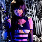 First pic of BLUE NEON ART girl MANDY on Halloween