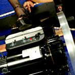 Fourth pic of Mika Tan parts her stocking clad legs and gets her her trimmed asian pussy dildoed