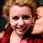 Fourth pic of Lexi Belle finds her slit banged by Mr. Pete after upside down suspension