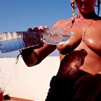 First pic of Natalie K Fucking a dildo outdoors after foot job and water play