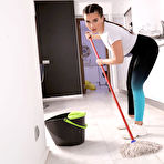First pic of Ariana Van X naughty cleaning lady fucks her client for some extra cash
