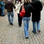 First pic of Two lucky guys fuck hot euro chicks Lucie Theodorova and Daria Glower on a huge bed