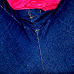 First pic of Samantha Feels takes off her tiny pink panties then takes sturdy dick in her meaty pussy