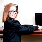 Fourth pic of Pregnant Alyssa Hart teases and spreads her sexy shaved pussy