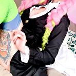 First pic of Purple Bitch wild cosplay chick takes it up the butt