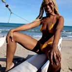 Second pic of BikiniFanatics - Cute micro bikini model exposes her boobies