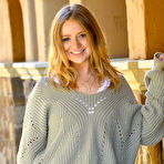 First pic of Elana FTV Girls Teasing In Fall Colors Petite Redhead Flashes Her Boobs And Pussy