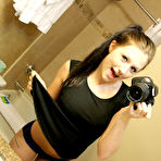 First pic of Freckles 18 Bathroom Selfies Lace Panties Masturbation