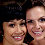 Fourth pic of Asian slave  DragonLily gets her small tits and tight asshole punished by Bobbi Starr