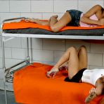 Third pic of Lesbian blonde Kylie Wild licks sweet asshole of her sexy exotic cell mate