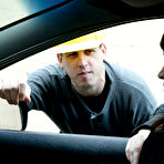 First pic of Tied man gets humiliated and banged by two brunettes Dana DeArmond and Princess Donna