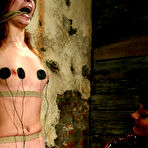 Third pic of Big raced latex domina Melissa Lauren humiliates suspended slender Amber Rayne