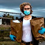 First pic of SexPreviews - Ana Foxxx sexy ebony in online sci-fi encounter with curly blonde Michael Vegas